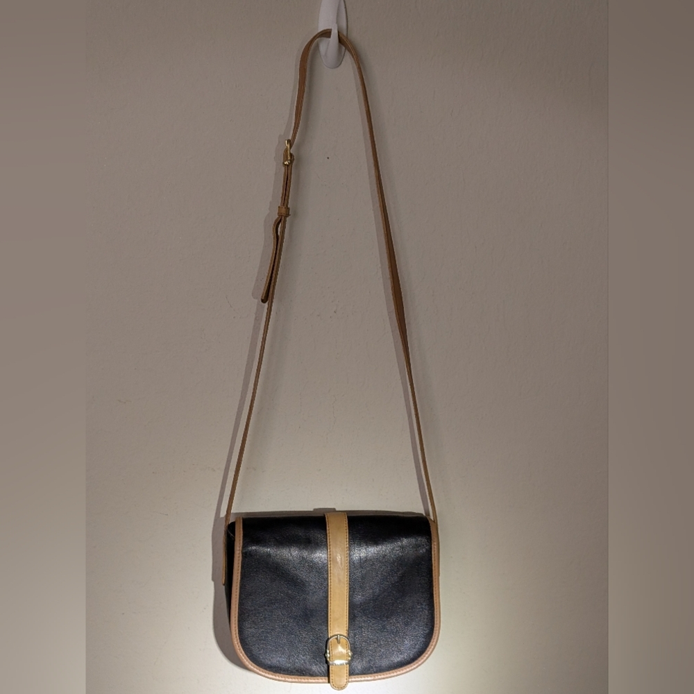 Celine Black and Tan Leather Crossbody Bag - Picture 8 of 16